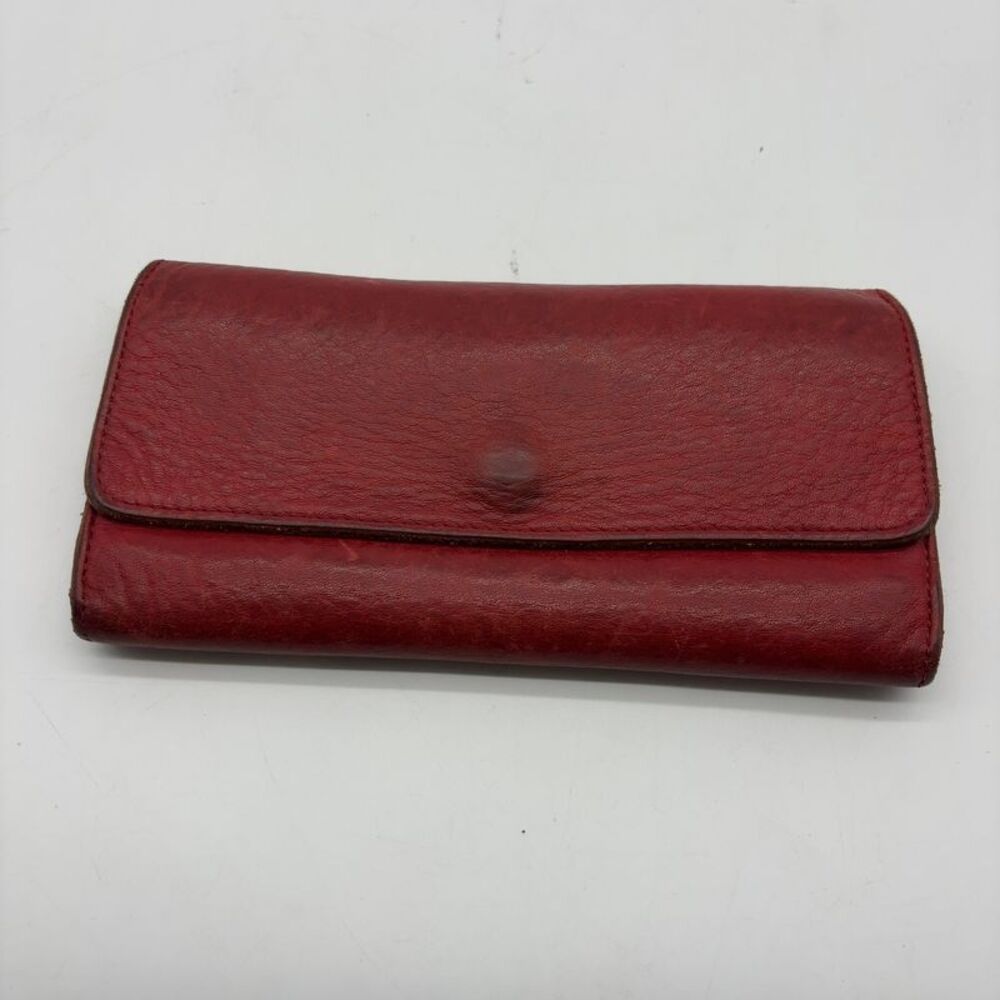 Shinola Red Leather Wallet